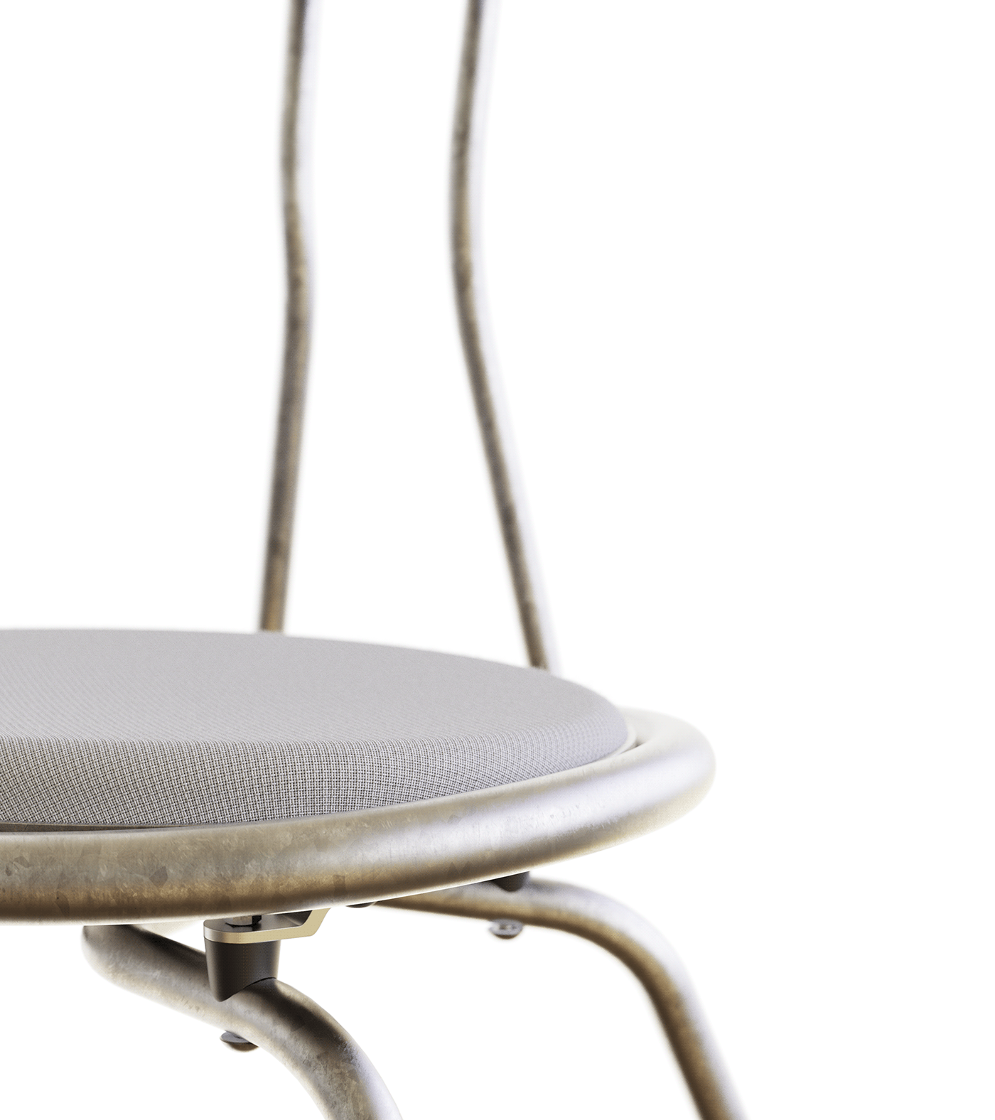 AMIKO chair Drawing  galvanized Interior metal olive productdesign Solidworks keyshot