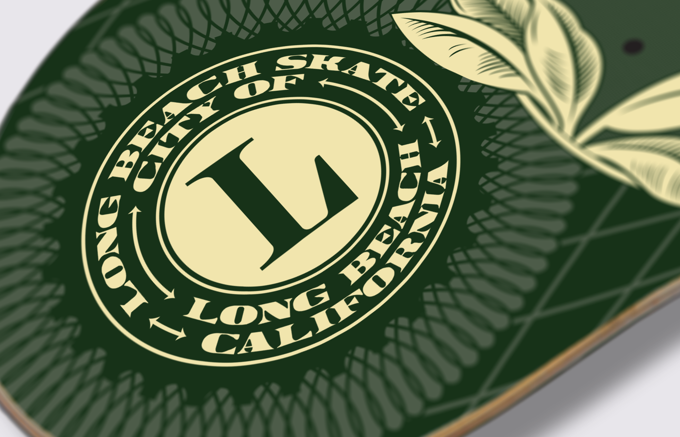 currency deck gold graphic design  ILLUSTRATION  logos long beach money skate or die skateboard