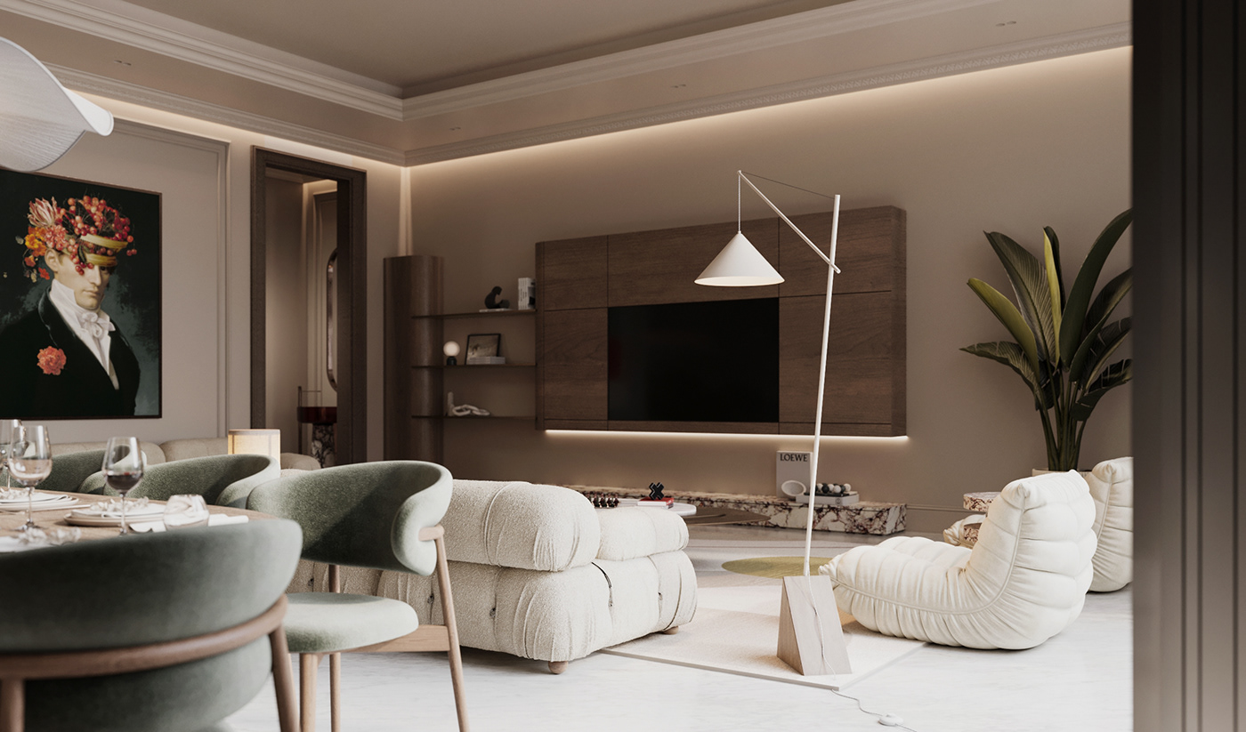 living room interior design  visualization corona archviz CGI 3ds max modern corona render  architecture