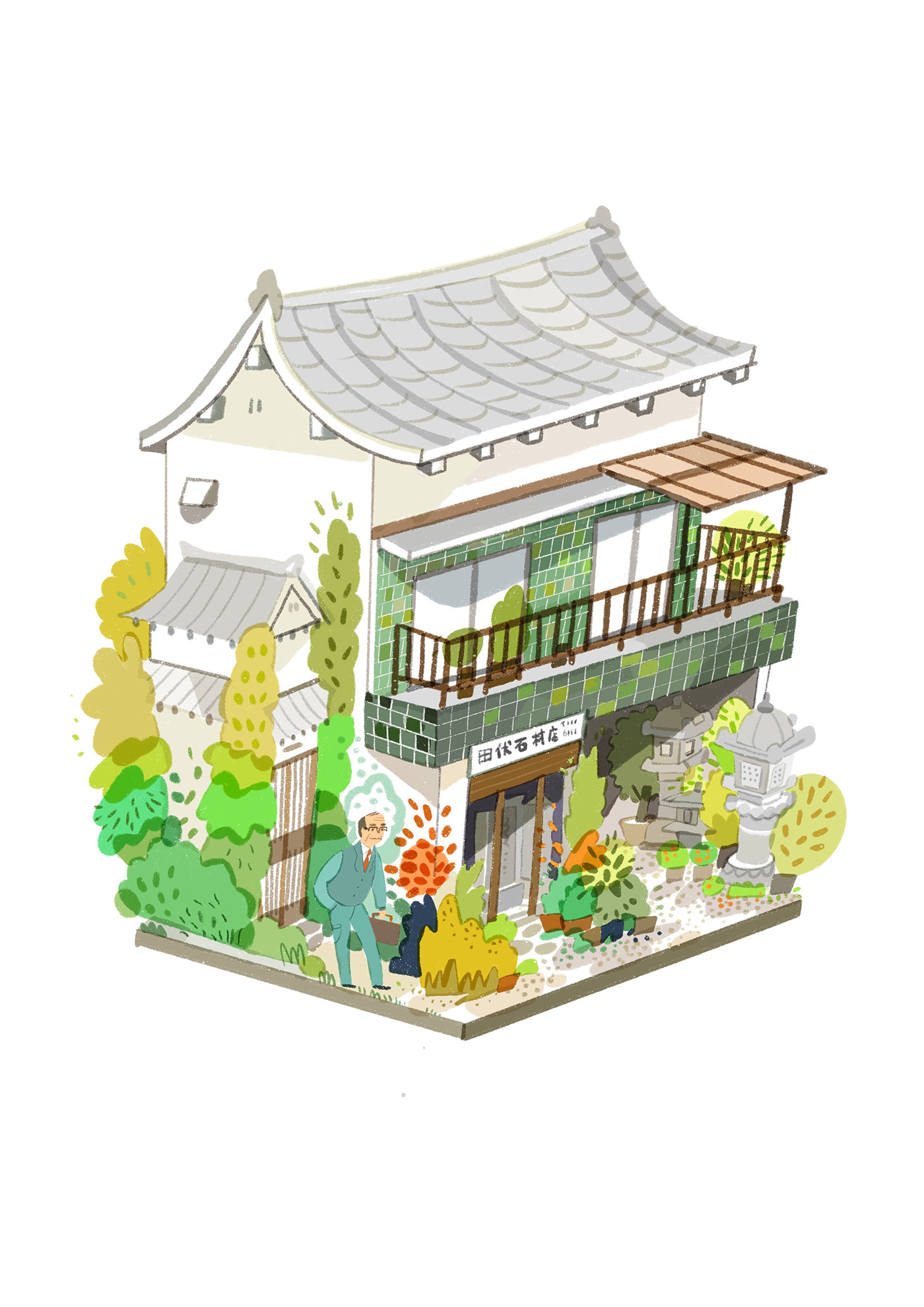 art artwork cartoon Character design  digital illustration Drawing  home house painting   sketch