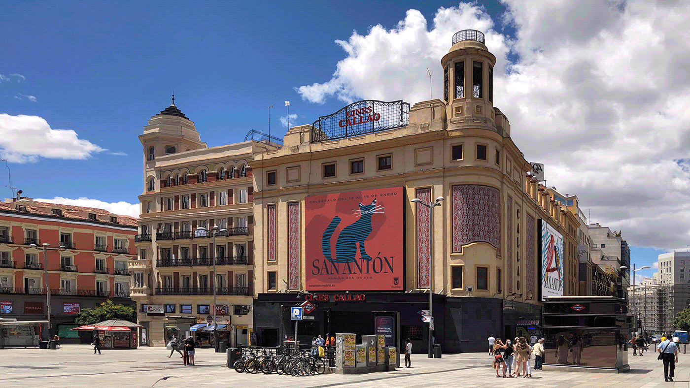 Advertising  animation  exterior graphic graphic design  ilustration madrid Madrid City Council motion