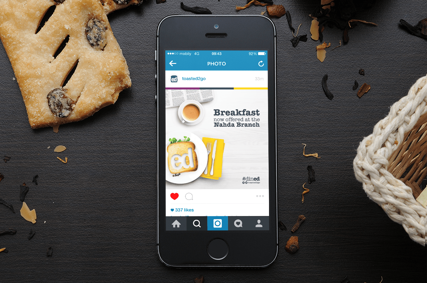 identity Food  restaurant rebranding corporate F&B ShopFront social media typography  