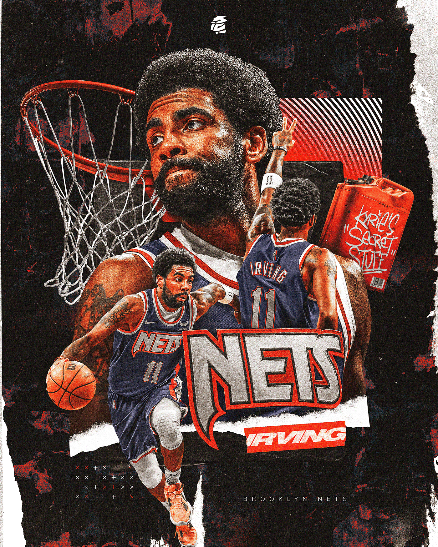 artwork basketball Brooklyn Nets kyrie irving NBA New York Nike social media uncle drew wallpaper
