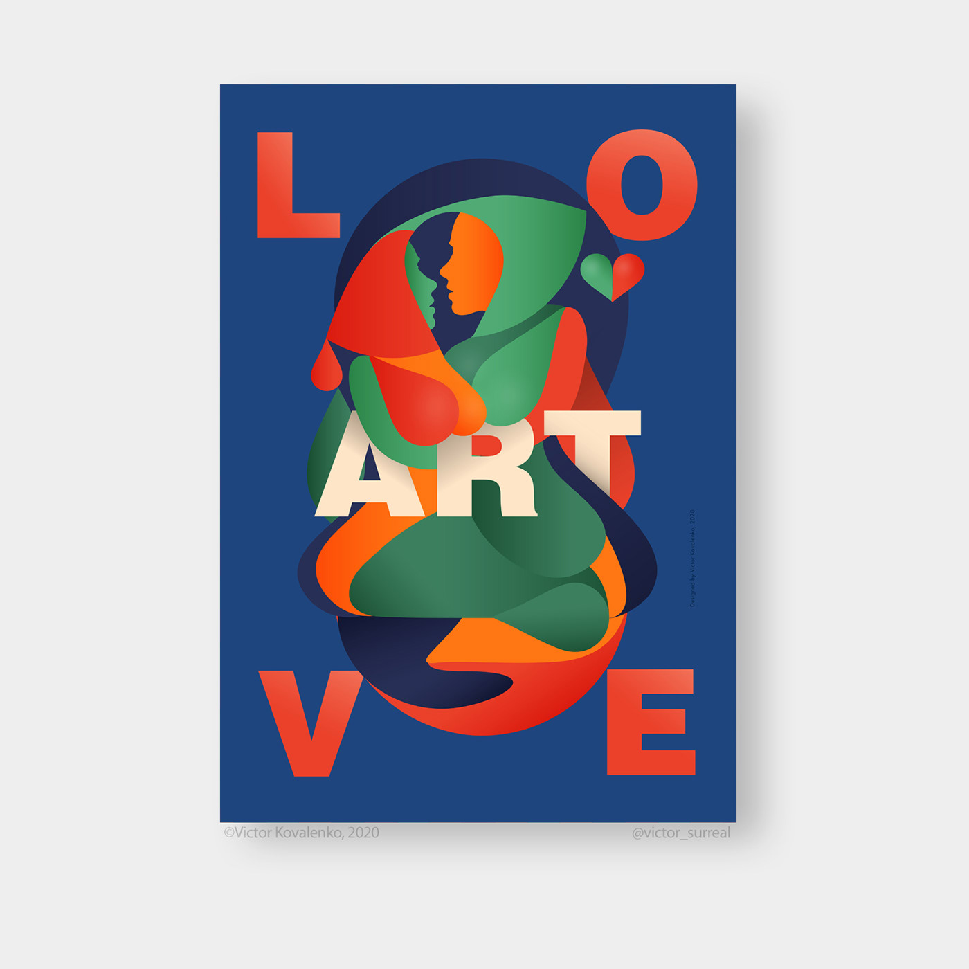 festival ILLUSTRATION  Love pattern plakat Poster Design typography   vector art victor surreal kovalenko Digital Art 