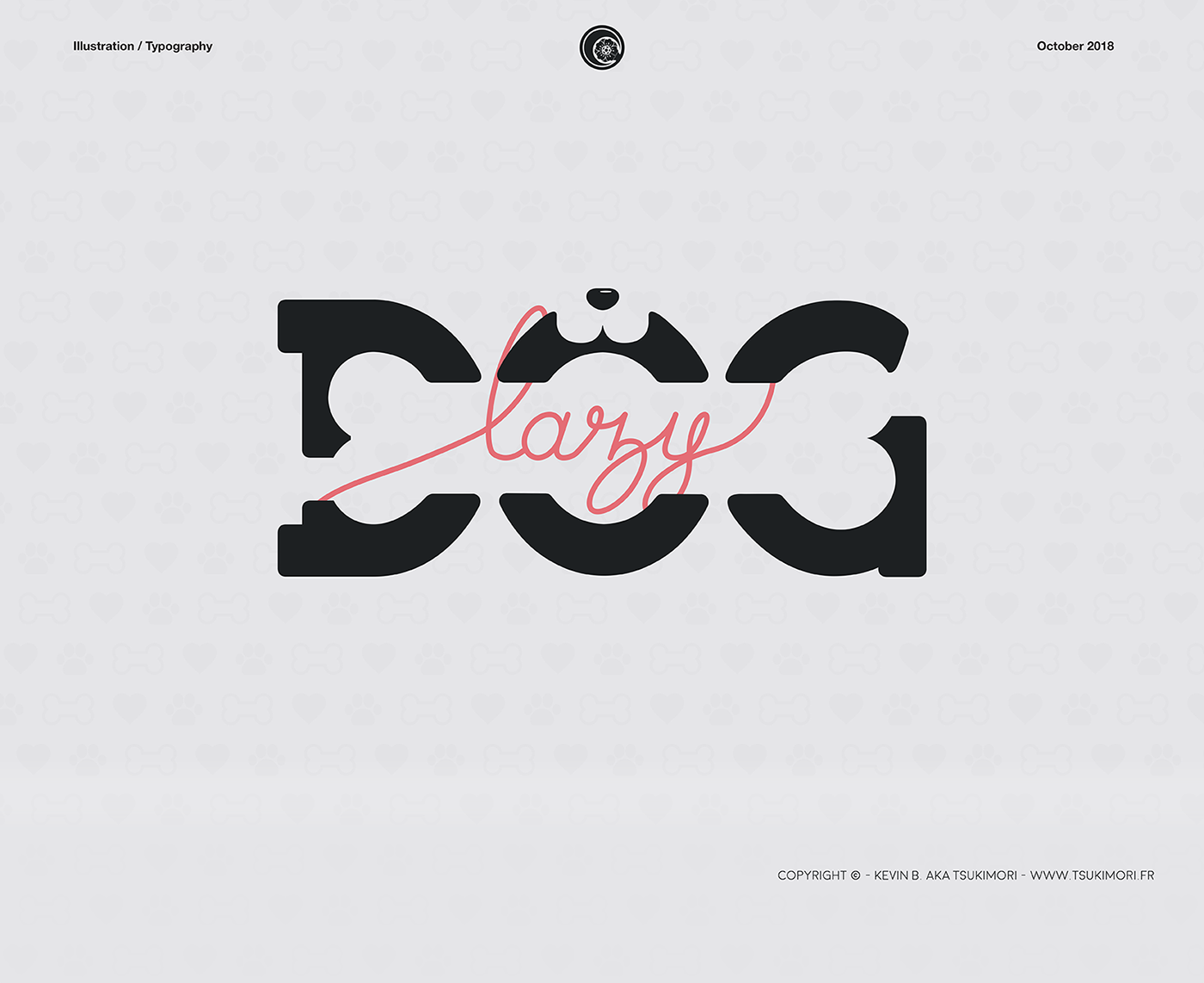 typo typography   lettering ILLUSTRATION  dog vector Illustrator