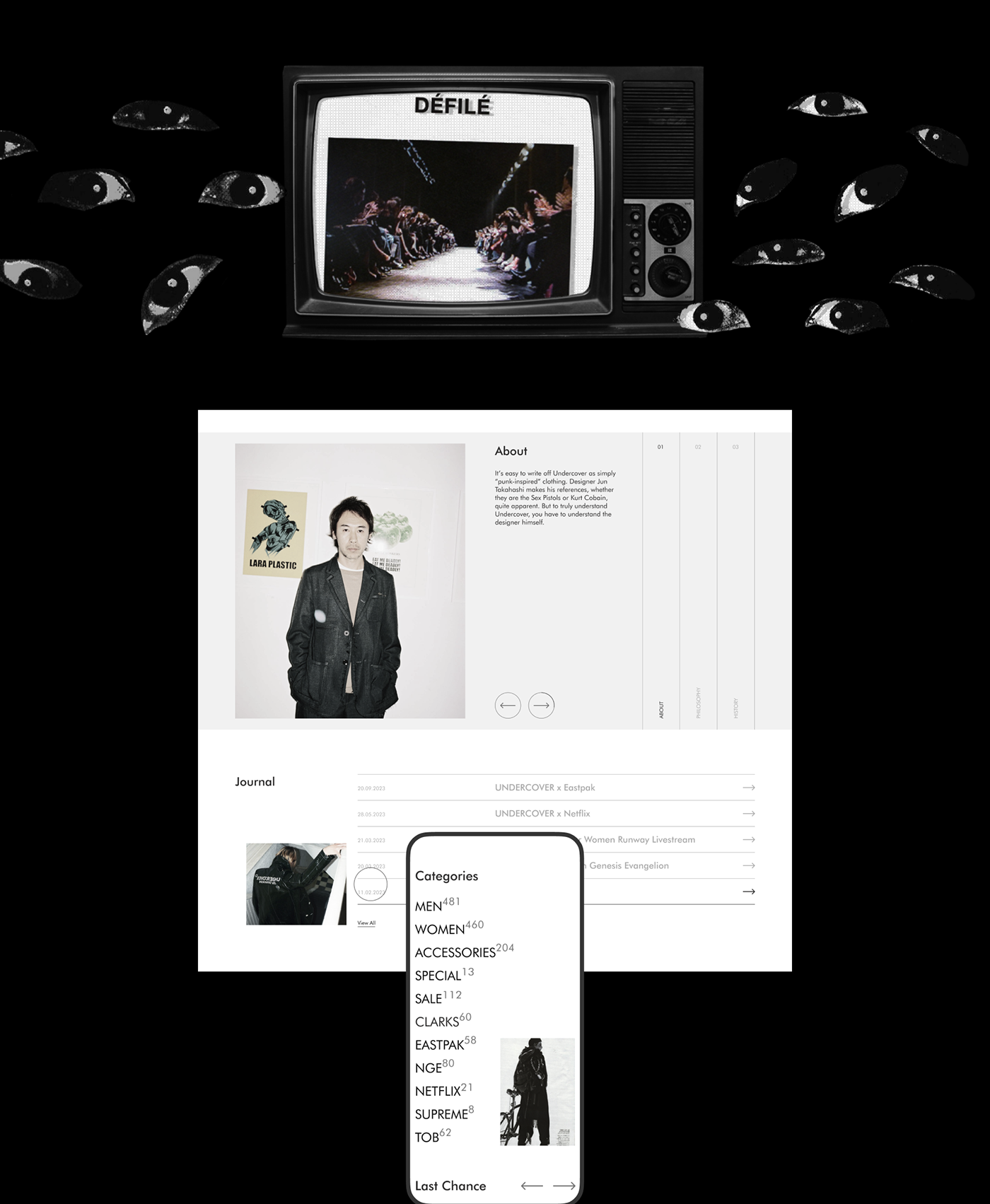 UI/UX Web Design  e-commerce Fashion 