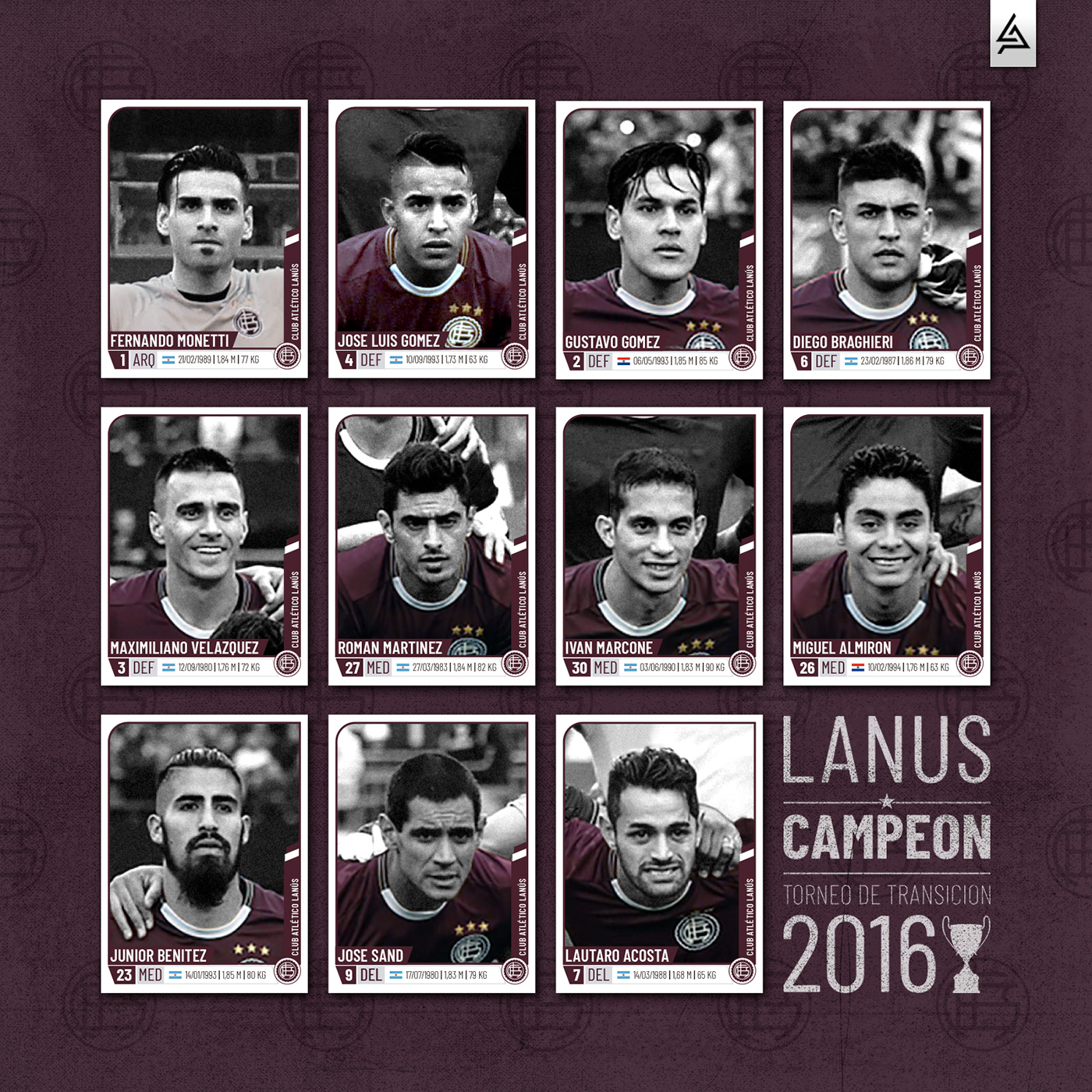 Figuritas equipo Futbol football campeon graphic design  diseño gráfico Lanús homenaje Retro