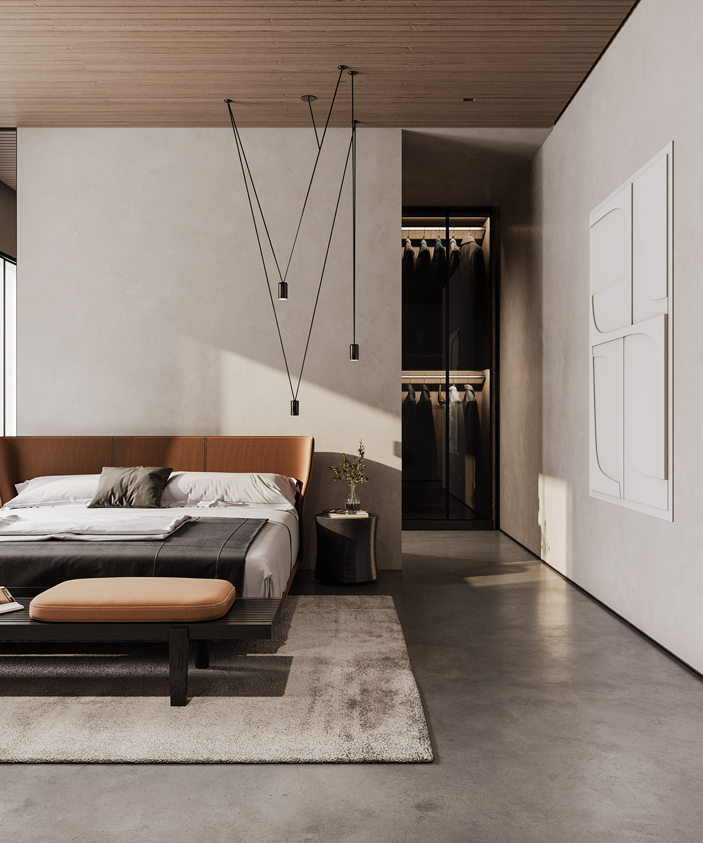 3D 3ds max bedroom Bedroom interior bedroomdesign corona design interior design  Render visualization