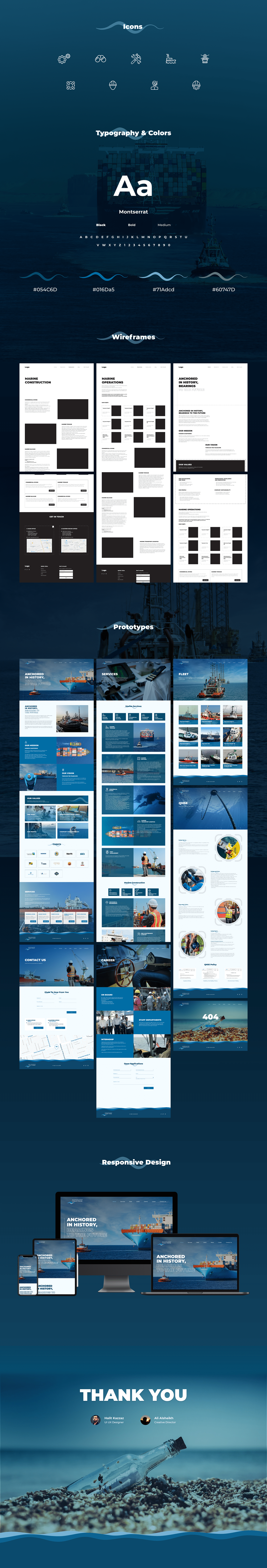 marine sea UI UX design Web Design  Website Saudi Arabia UI/UX user interface Towage Services
