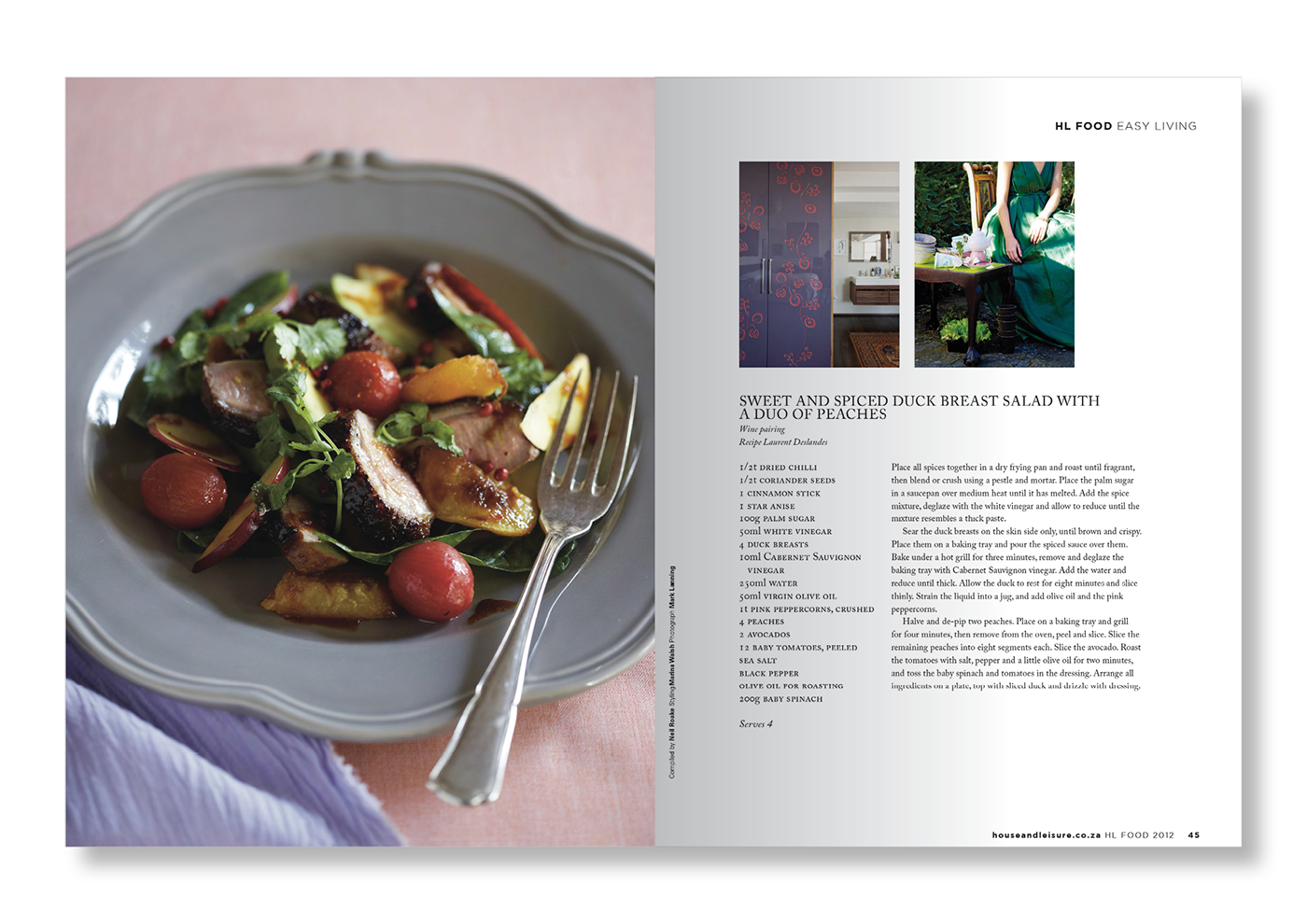 magazine Layout recipe book Food  editorial design  print design  house and leisure