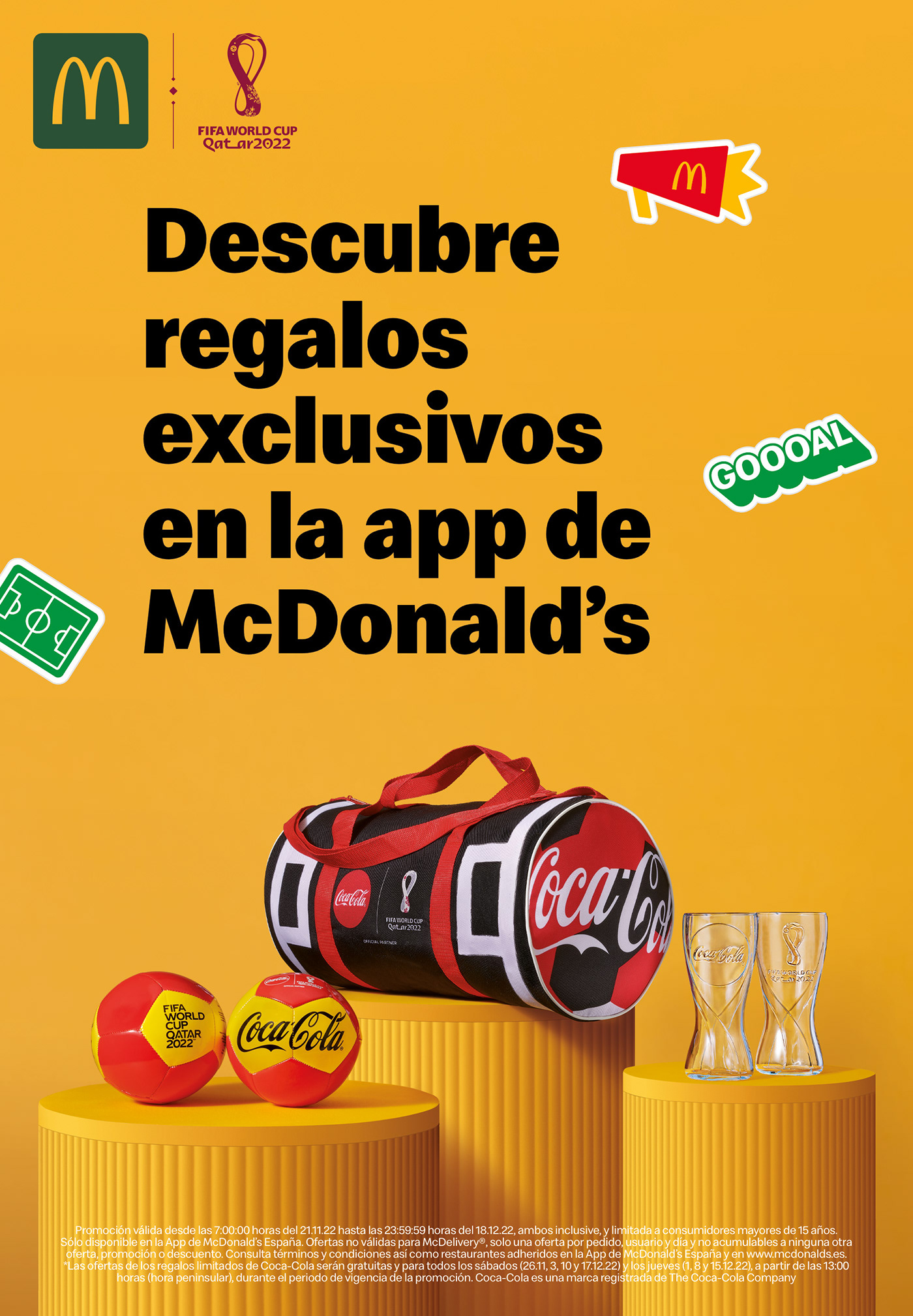 cocacola football mcdonald's print Promotion Qatar 2022 spain worldcup2022