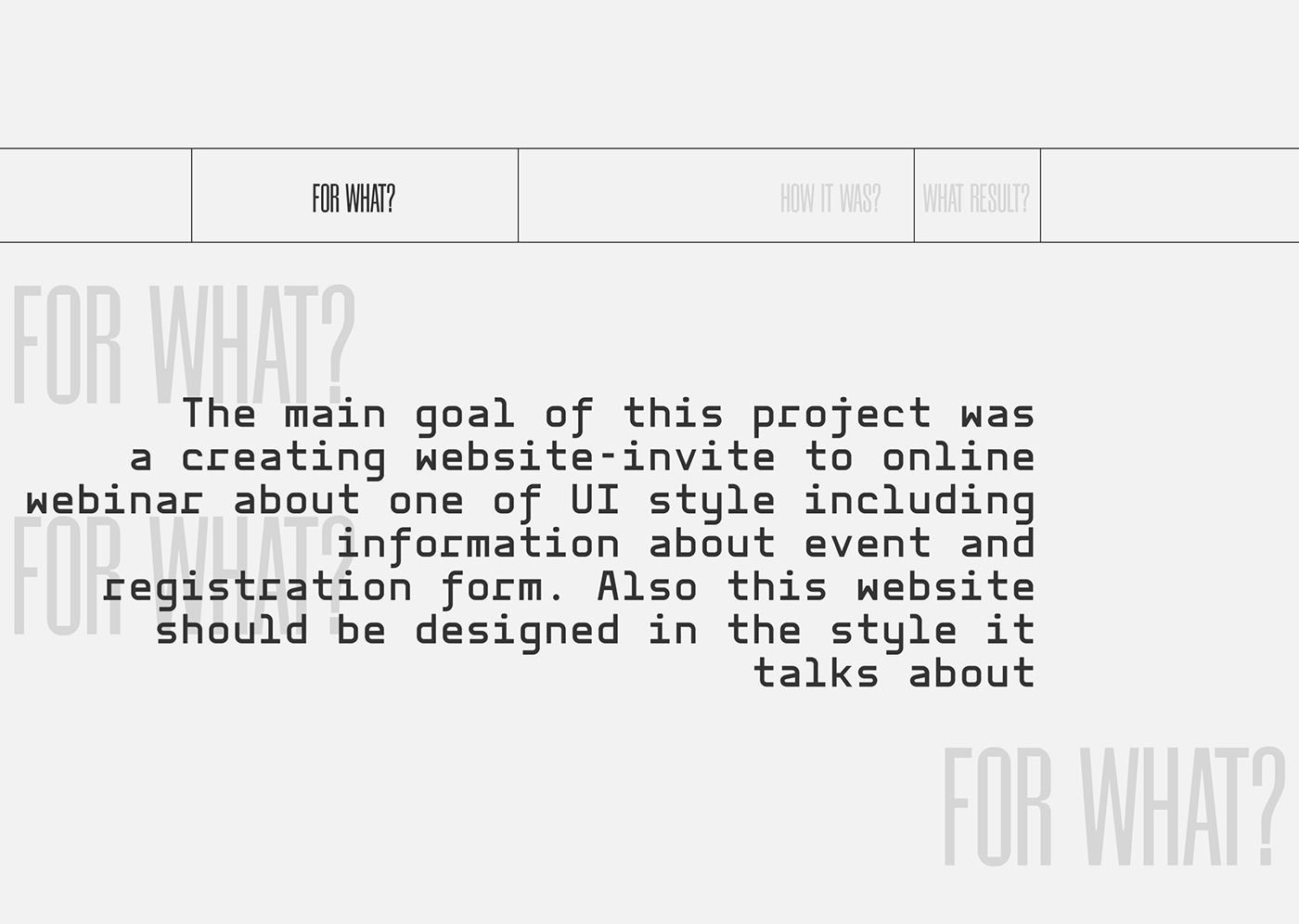 UI ux Web Design  Website registration form Brutalism Digital Art  user interface