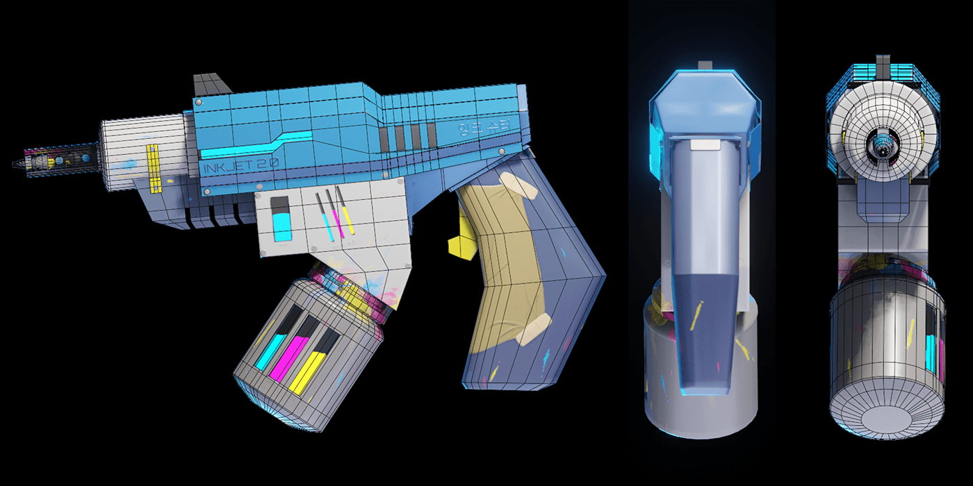 3D game prop Render stylized