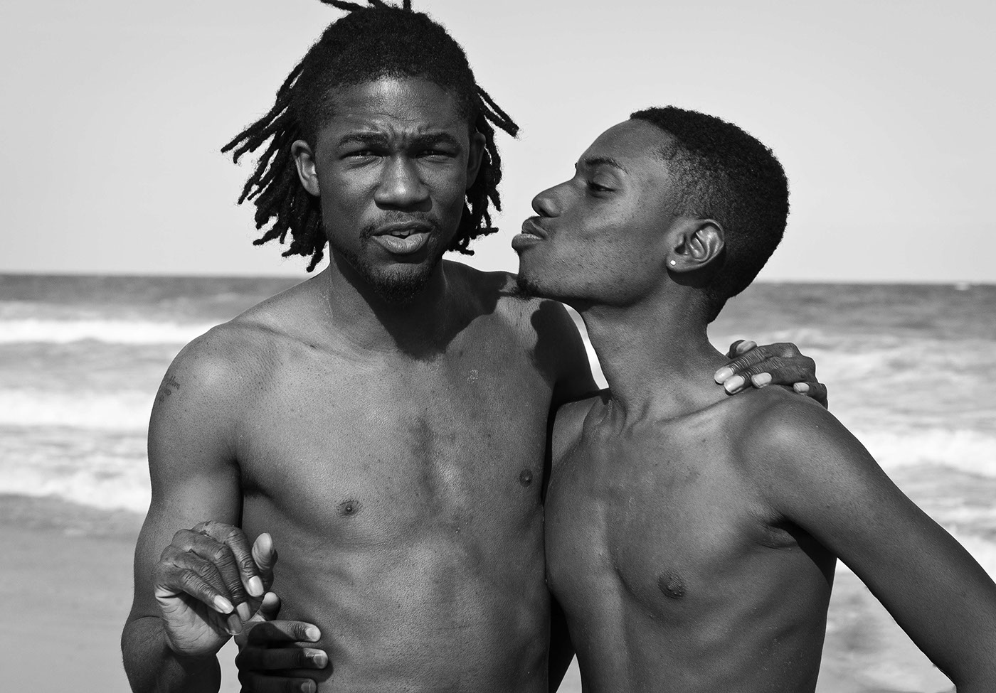 beach male gay couple black White african american Love south carolina detroit Michigan