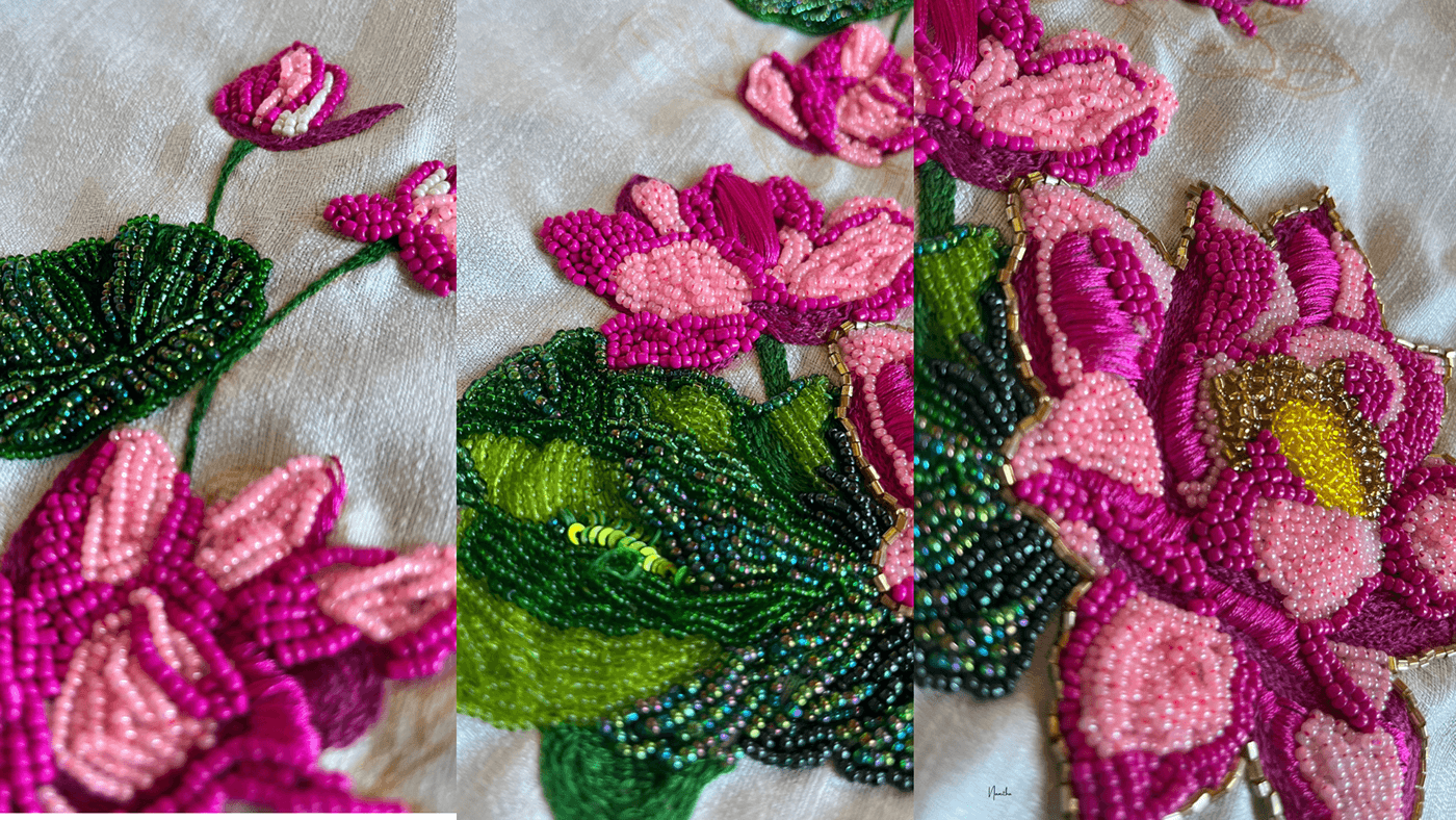 Beadswork embroidery