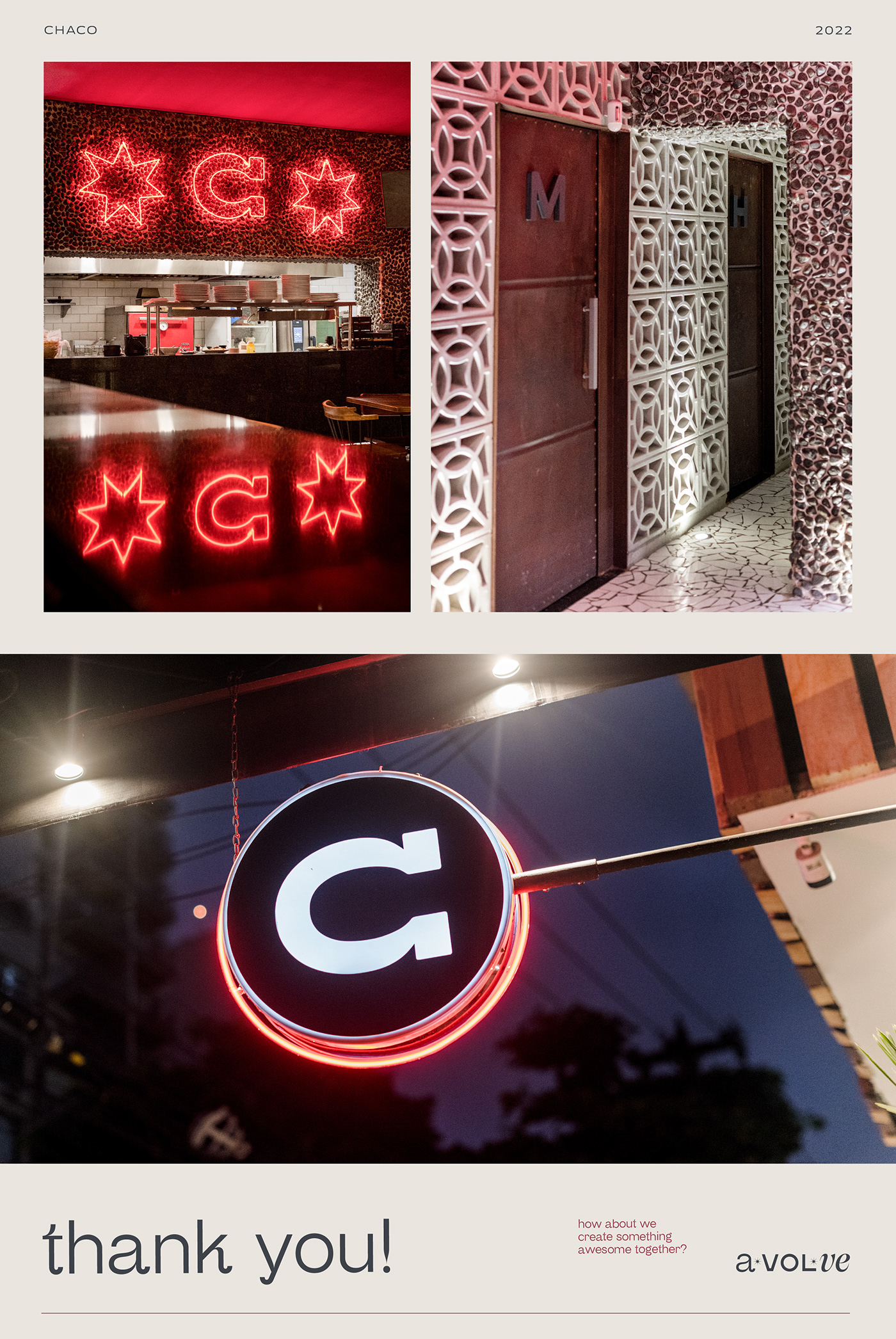restaurant branding  neon Steakhouse Brazil chaco Signage wayfinding brand identity