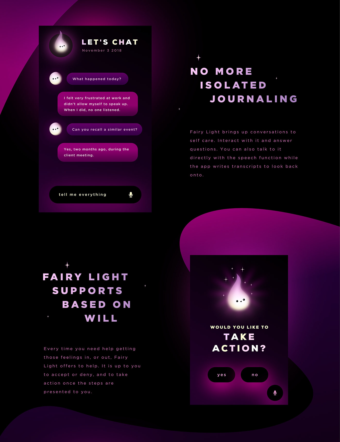 ASSISTANT Chatbot self help Chat intelligent Data fairy light Interface interaction