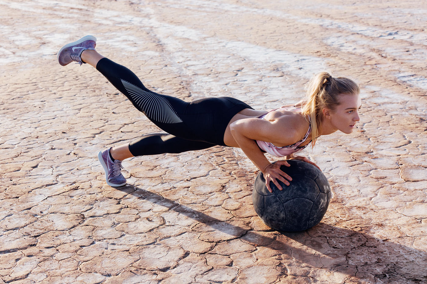 workout fitness model Nike desert Advertising  girls sweat running