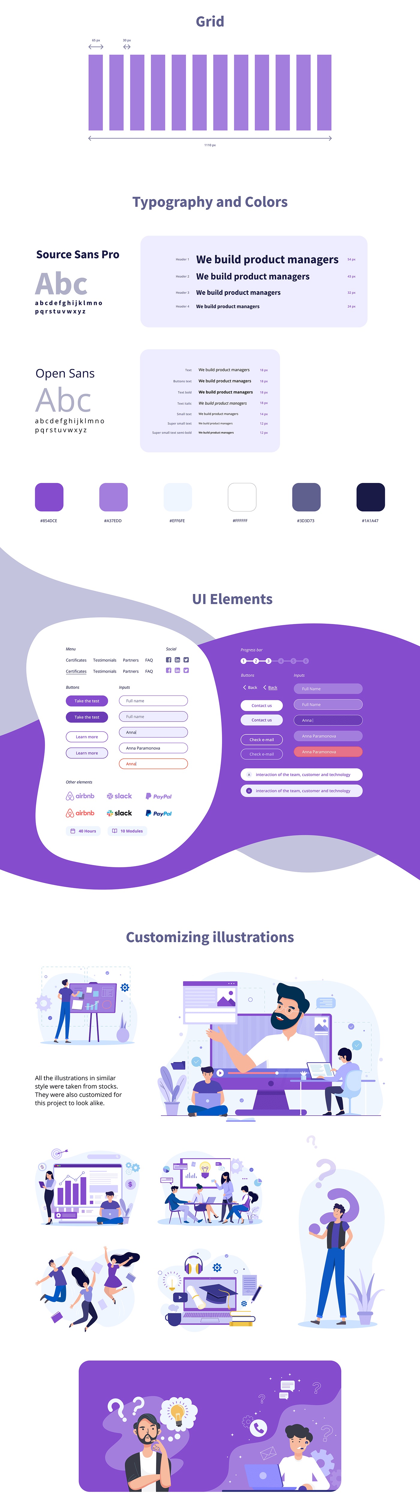concept Education flat ILLUSTRATION  landing page UI ux Webdesign Website