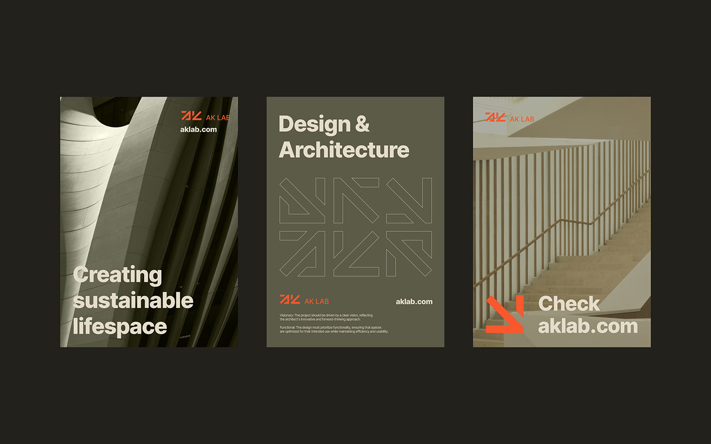 Posters for an architect studio
