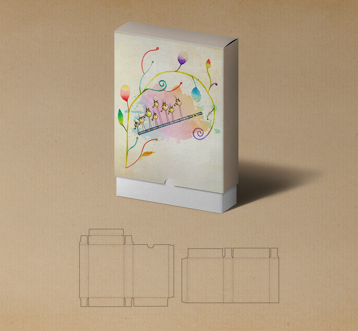 sketch Packaging design diwani
