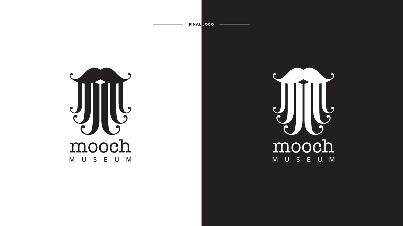 moustache mustache Hipster logo beard museum yippie idea