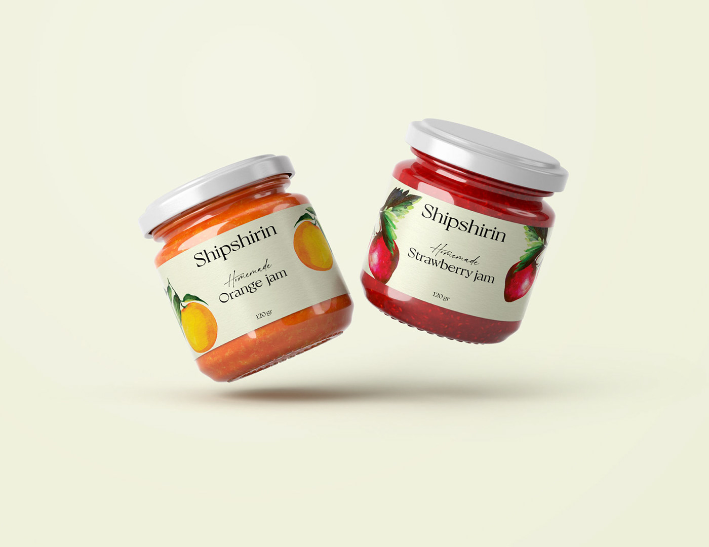 brand identity design fruits jam jar Label label design orange Packaging packaging design