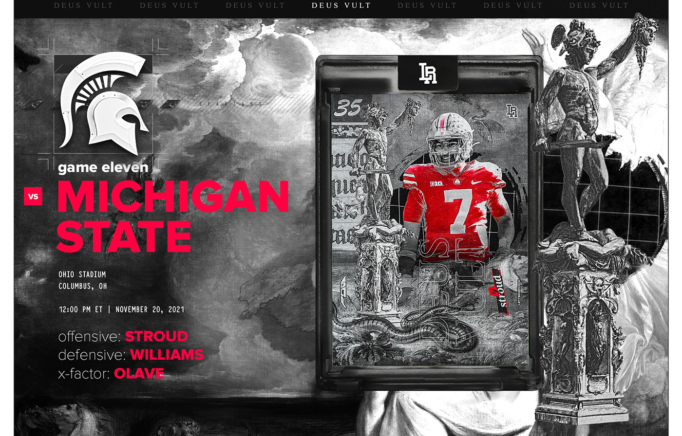 ohio state football buckeyes football Sports Design Nike sports trading cards Digital Art  artwork nfl