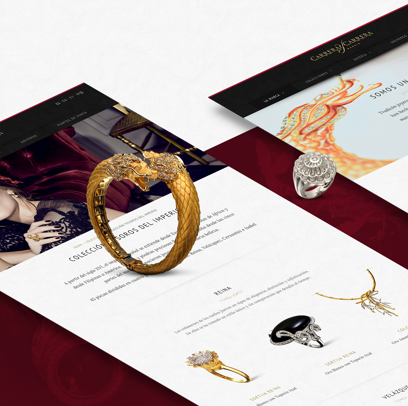 Responsive Web jewelry smartphone rwd ux Experience design luxury corporate agency artisan studio redbility