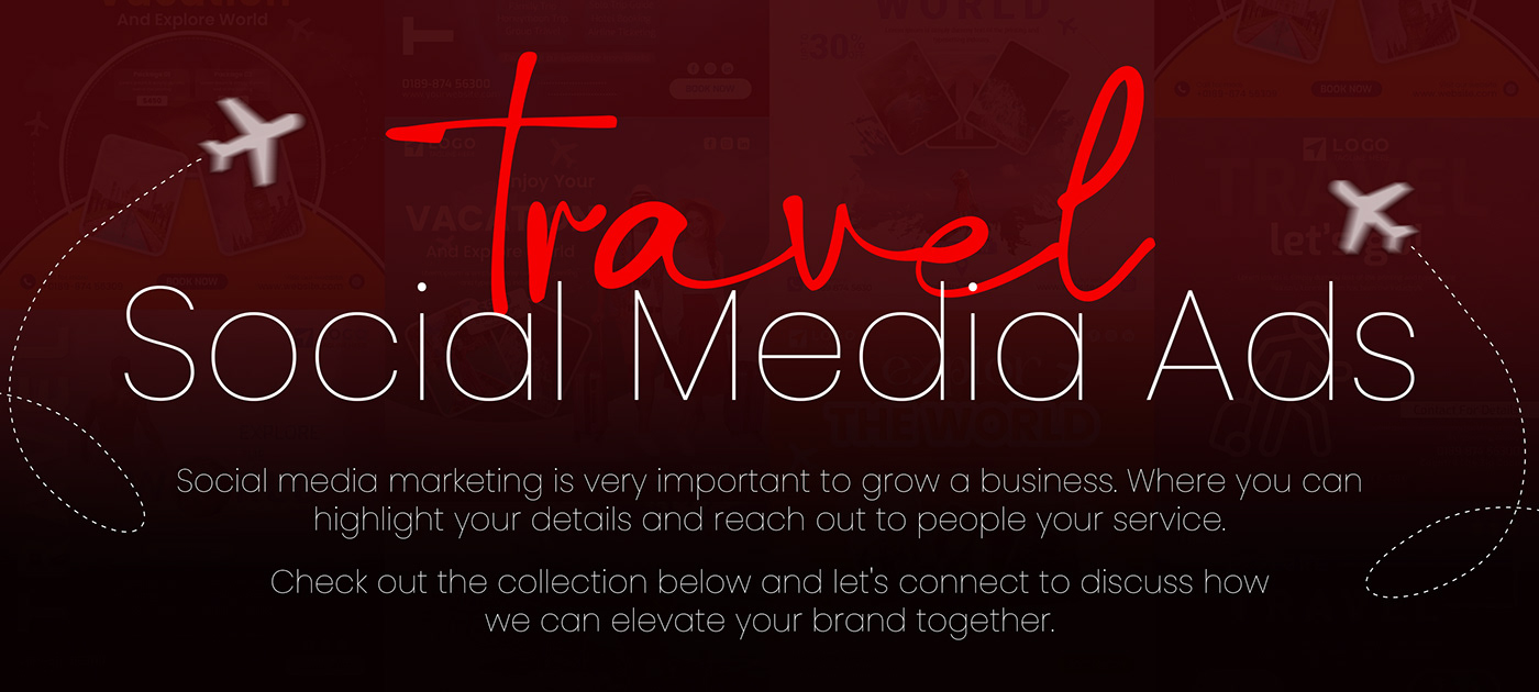 design Social media post Advertising  marketing   Travel trip ads post Instagram Post Graphic Designer