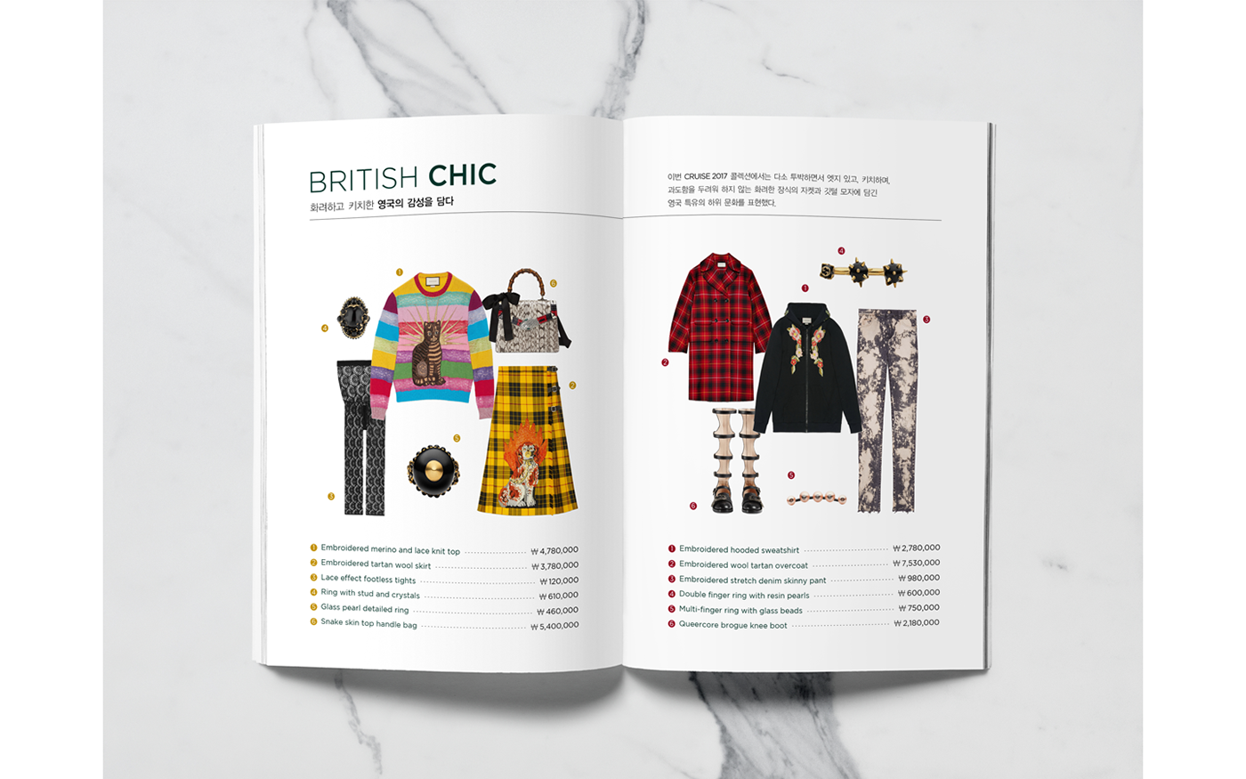 brochure gucci Collection leaflet editorial Fashion  magazine design