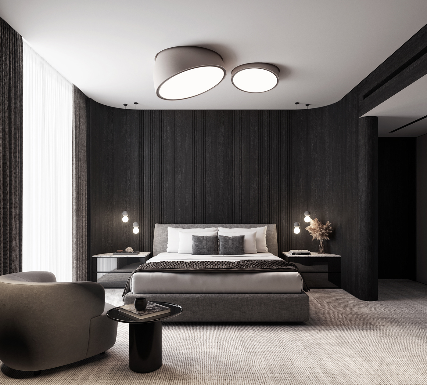 3D apartment architectural bedroom homeoffice Interior minimalist residential srilanka visualization