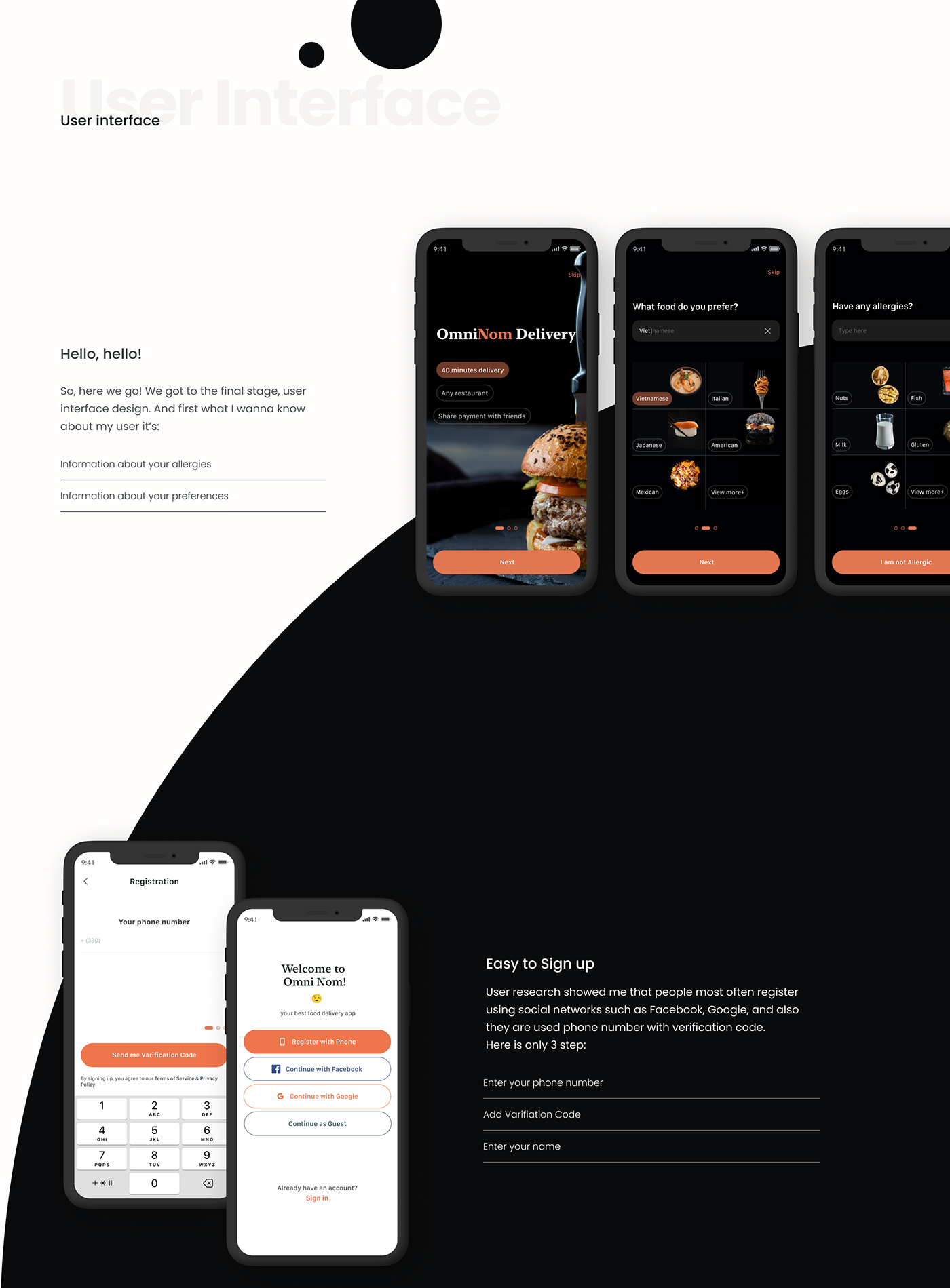 concept app design Interface mobile product design  UX Research delivery Food  ux/ui