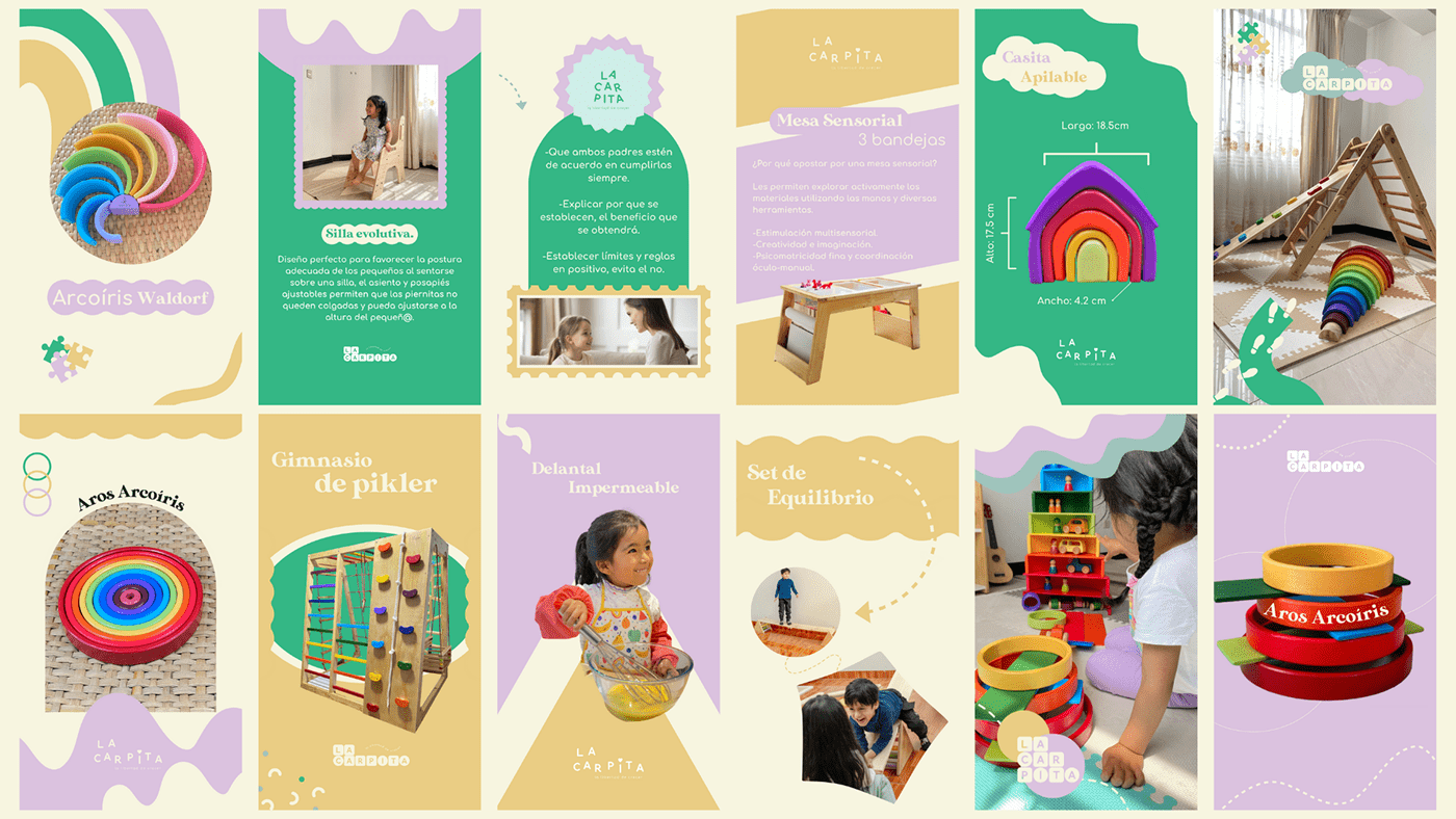 juego montessori kids proyecto design post Stories feed Social media post Graphic Designer