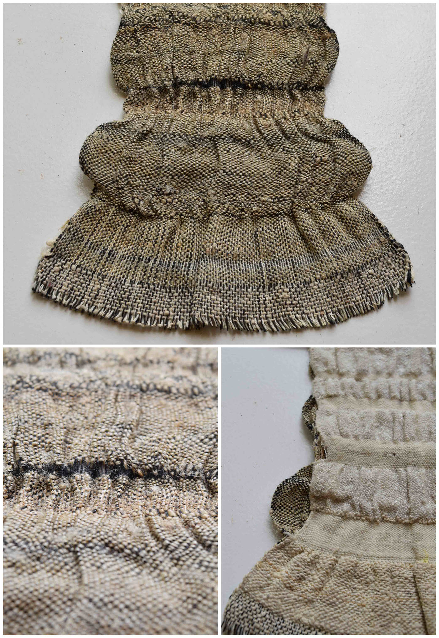 textile weave Woven textured shrinkage lycra SILK wool earthy shrinking caustic soda effect