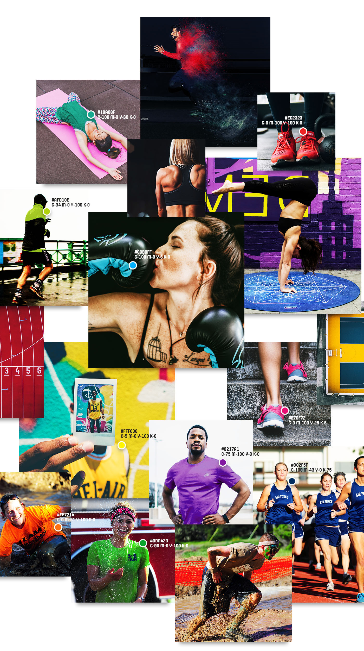 podioom sport fitness gym app branding  brand logo