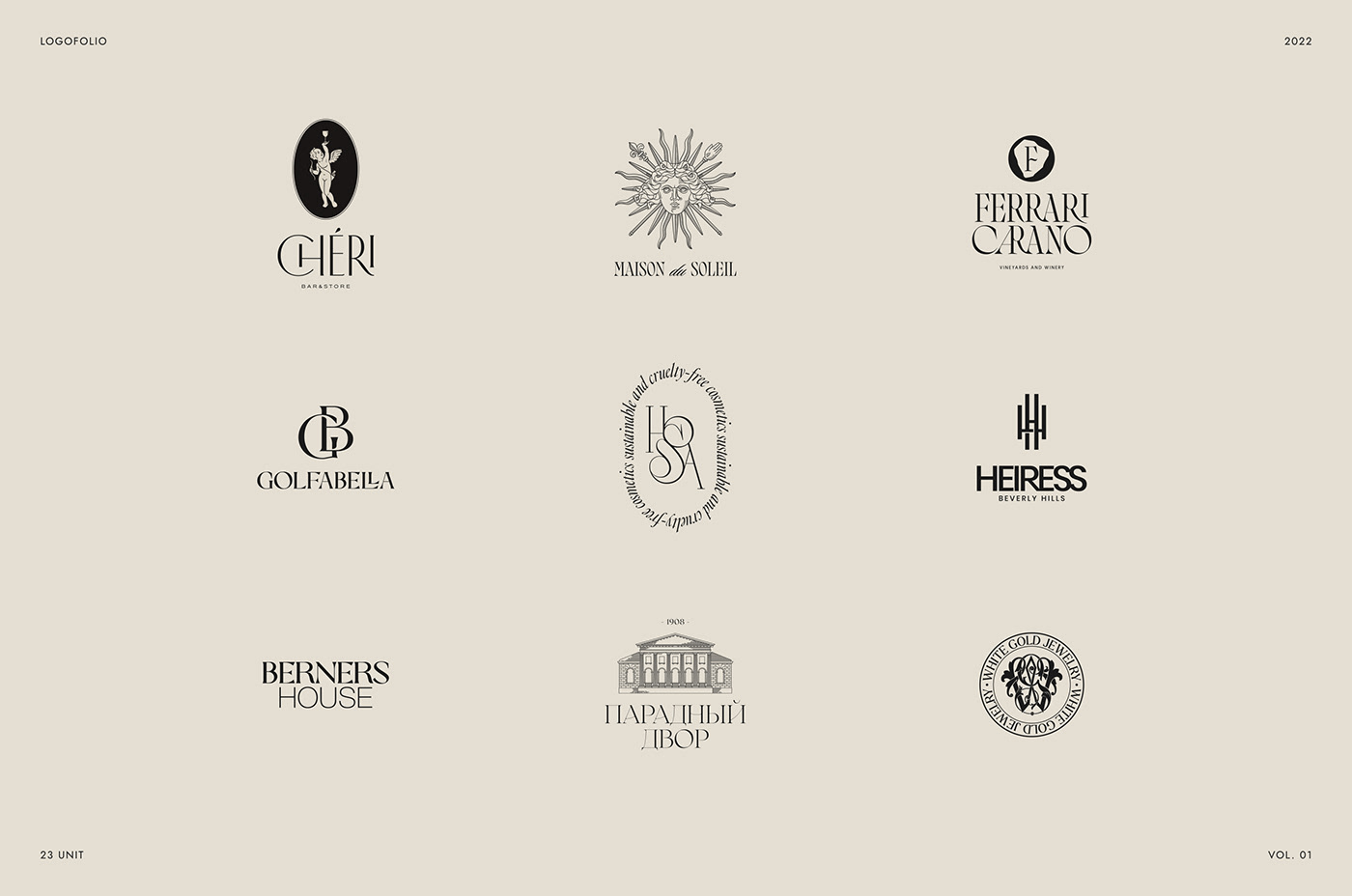 Logo Design logofolio Logotype luxury luxury logo графический дизайн логотип monogram 品牌设计 平面设计