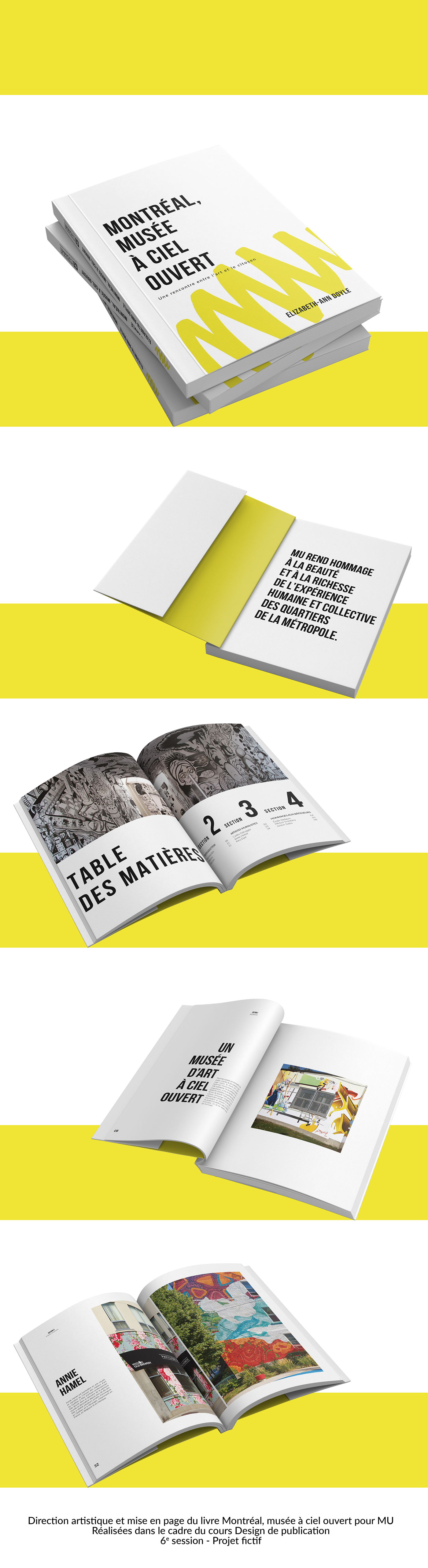 edition book Montreal Picture livre design