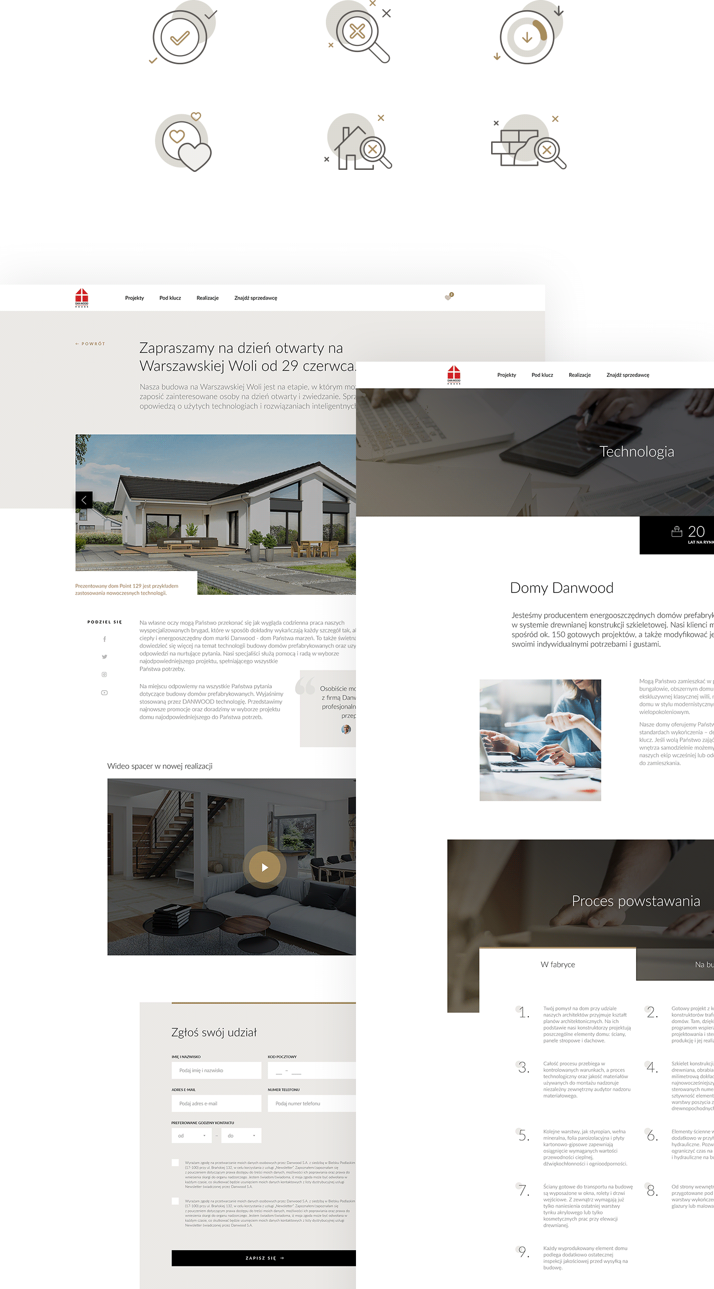 architecture Catalogue development housing UI Web danwood house