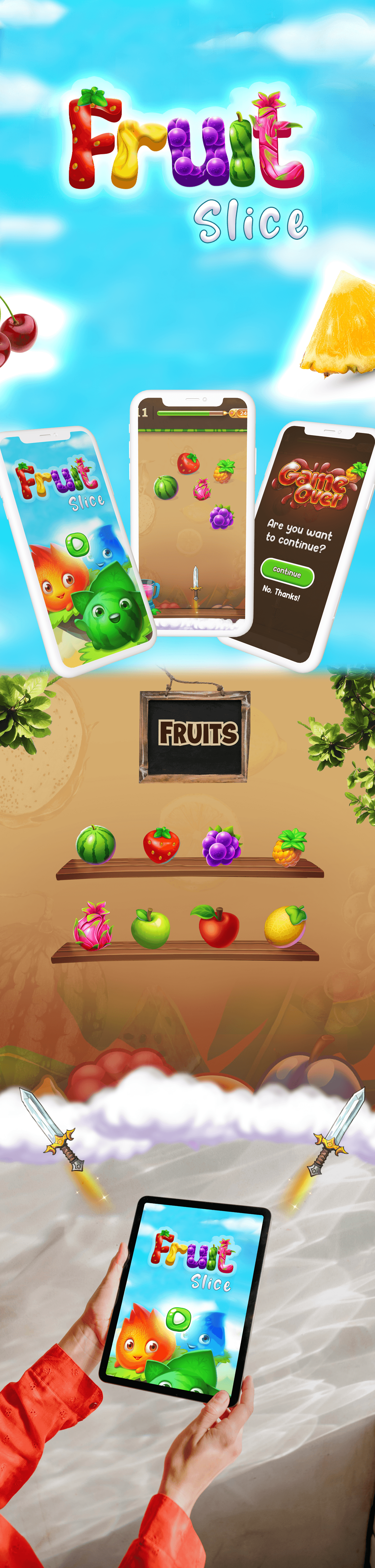 Fruit game design  Game Art 2д Creativity amazing