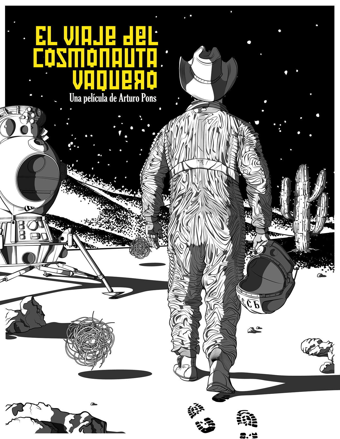 astronauta cartel cine cosmonauta espacio mexico pelicula poster universo viajero