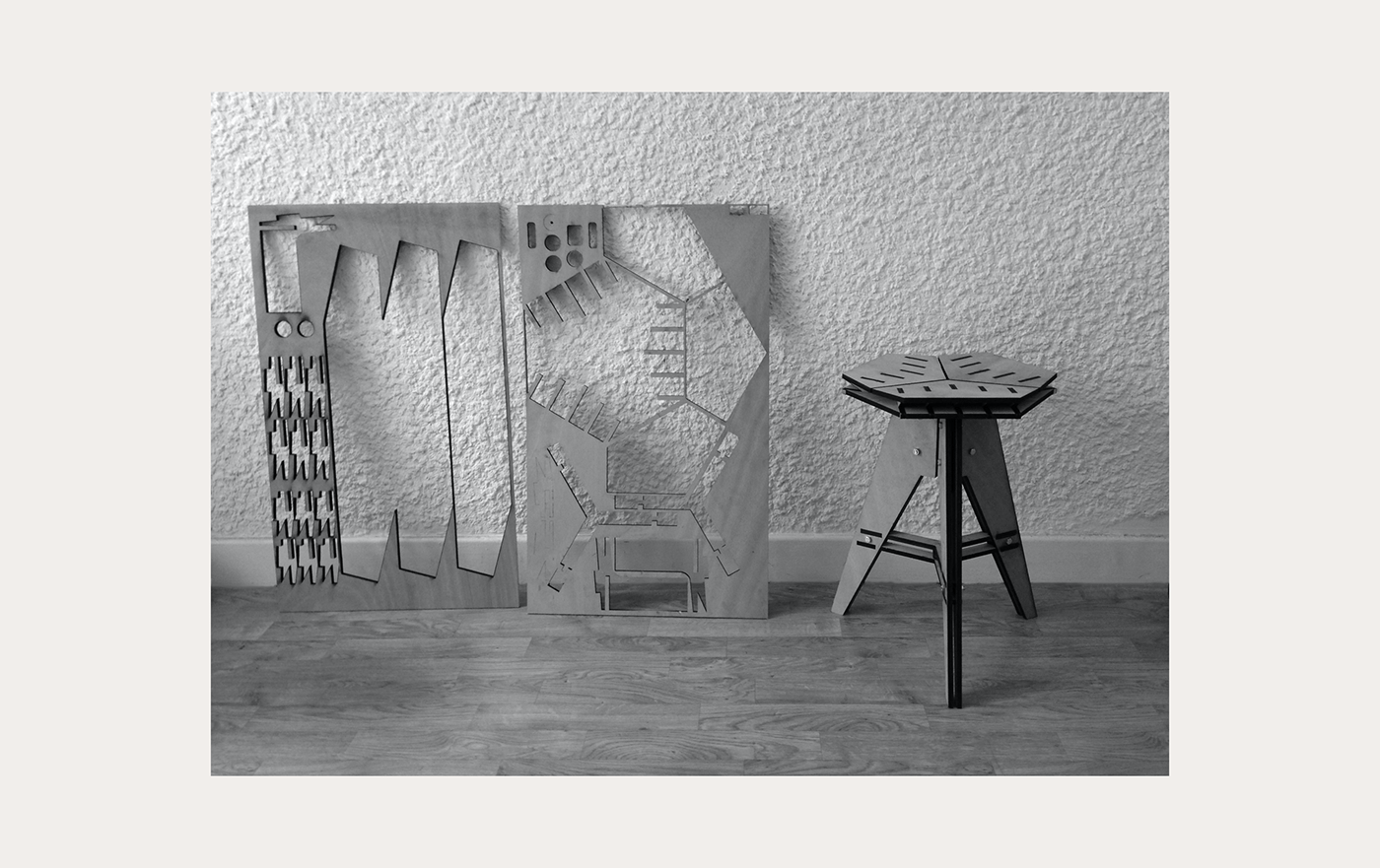 craft craftman furniture makers product steel stool wood Workshop Fablab