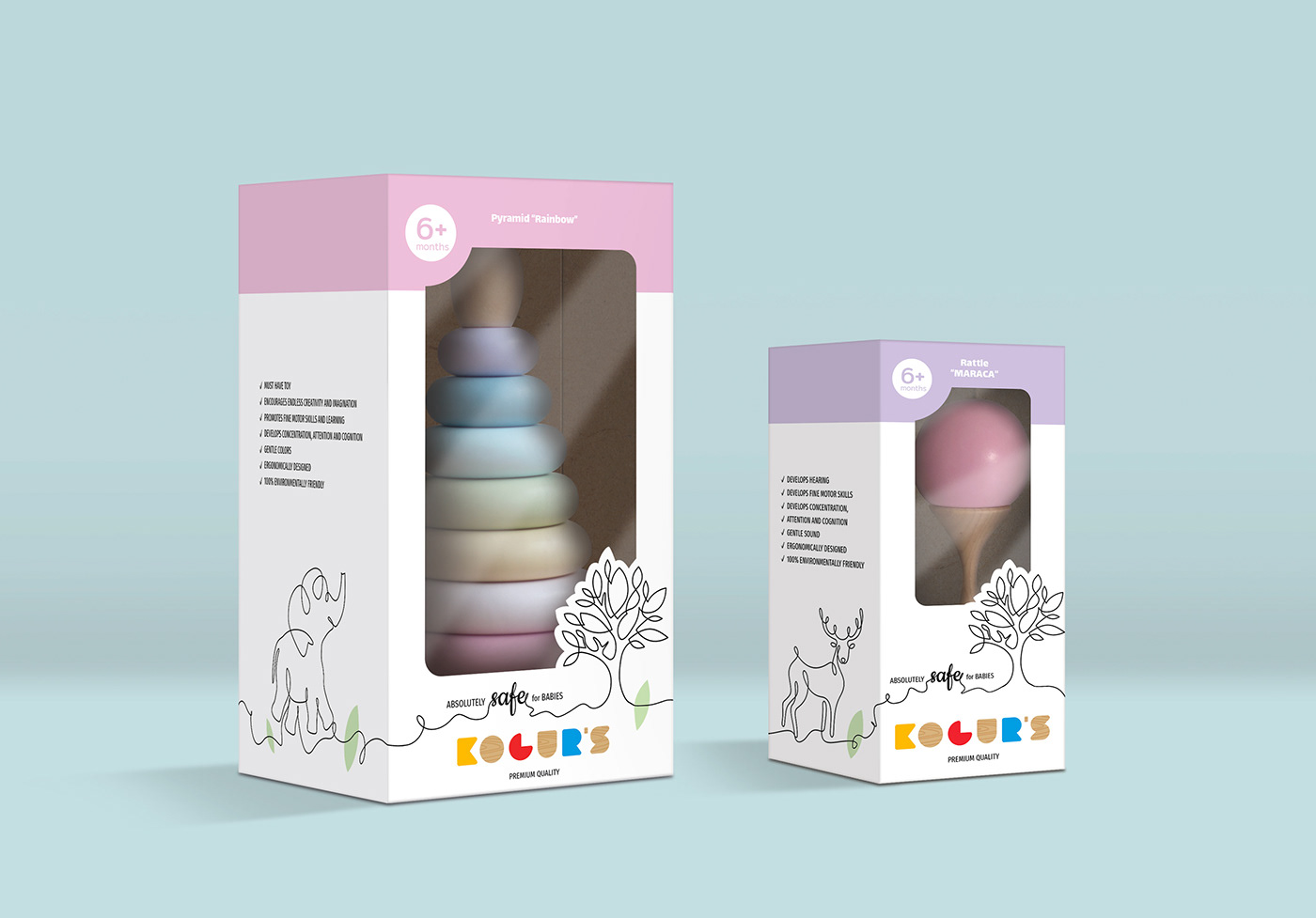 baby toys Drawing  graphic design  line art minimal minimalistic design packaging design packaging mockup kids packaging children's packaging