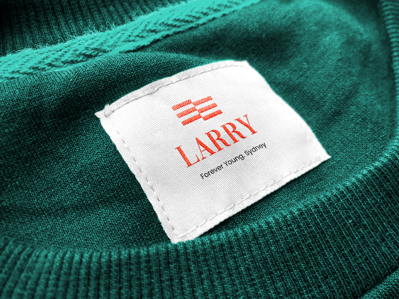 brand identity fashion logo knitwear Larry logo