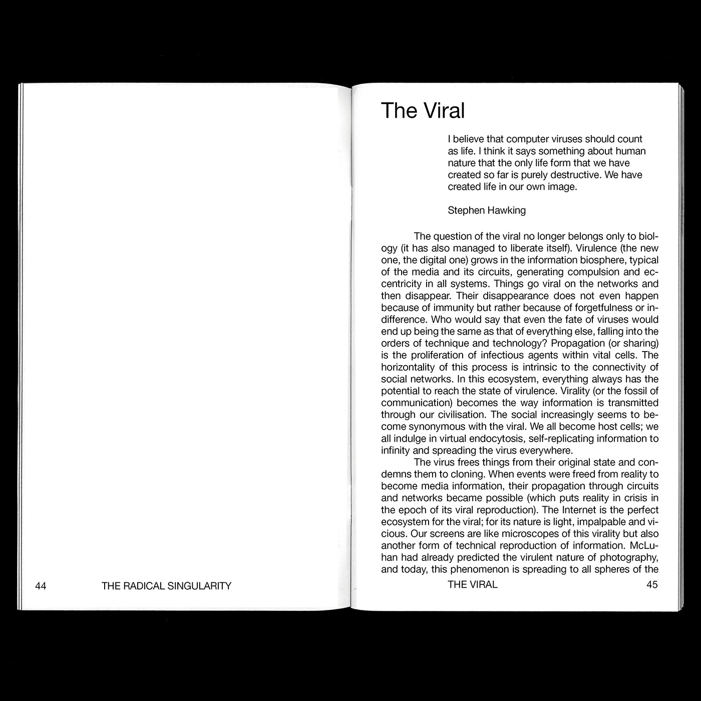 book Diseño editorial helvetica libro philosophy book print radical Singularity