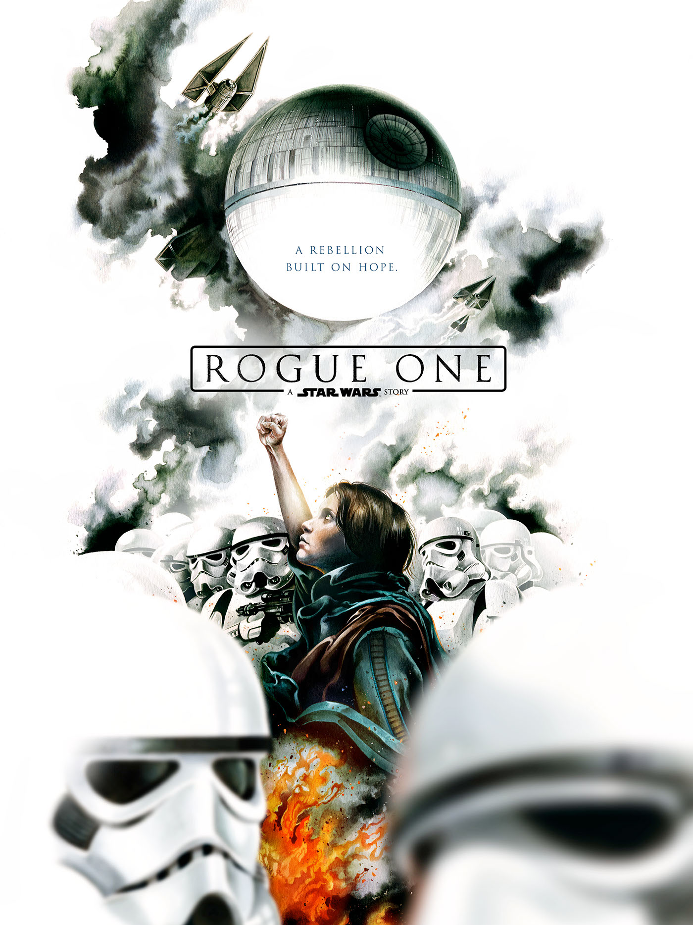 rogue one star wars Alternative Movie Posters vector sci-fi Fan Art Poster Posse