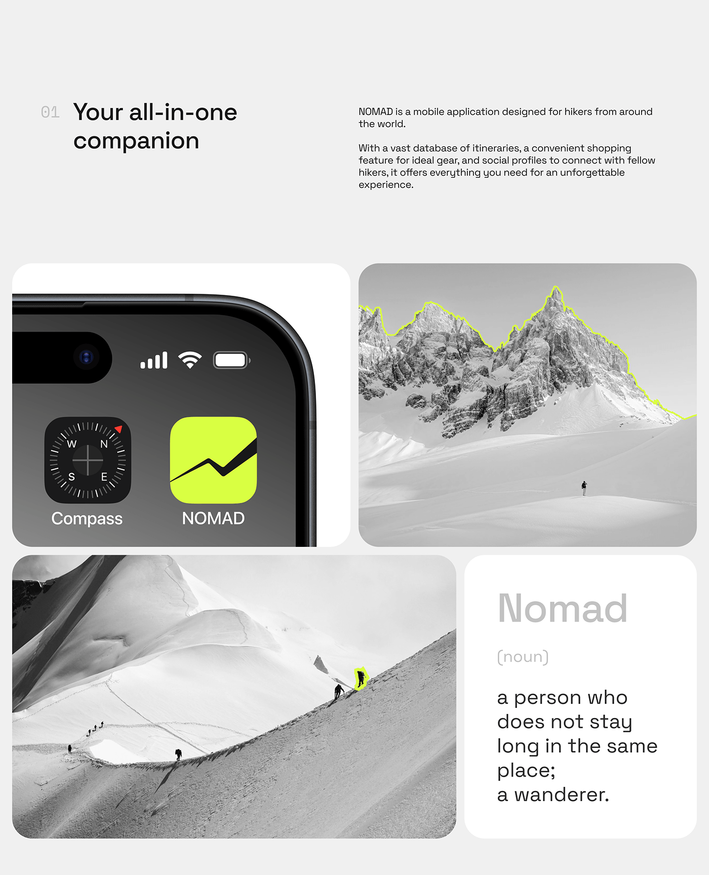 hiking Mobile app user interface social media Ecommerce Clothing equipment mountains adventure product design 