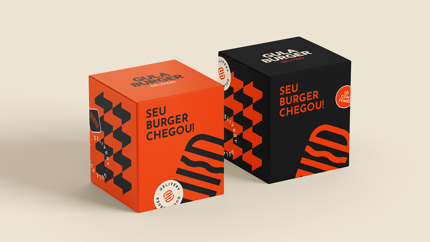 marca visual identity logo burger delivery Logo Design Packaging brand identity