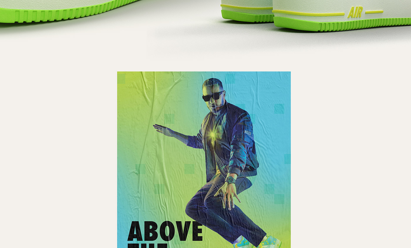Fashion  djsnake music sneakers Nike art poster design graphic design  Social media post
