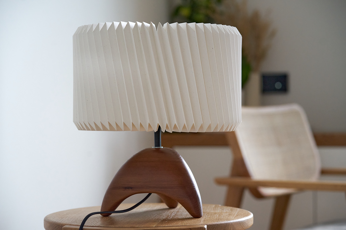furniture handmade industrial design  Interior paper art papercraft product design  table lamp woodworking
